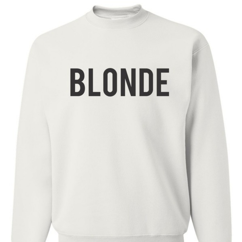 Blonde sweatshirt